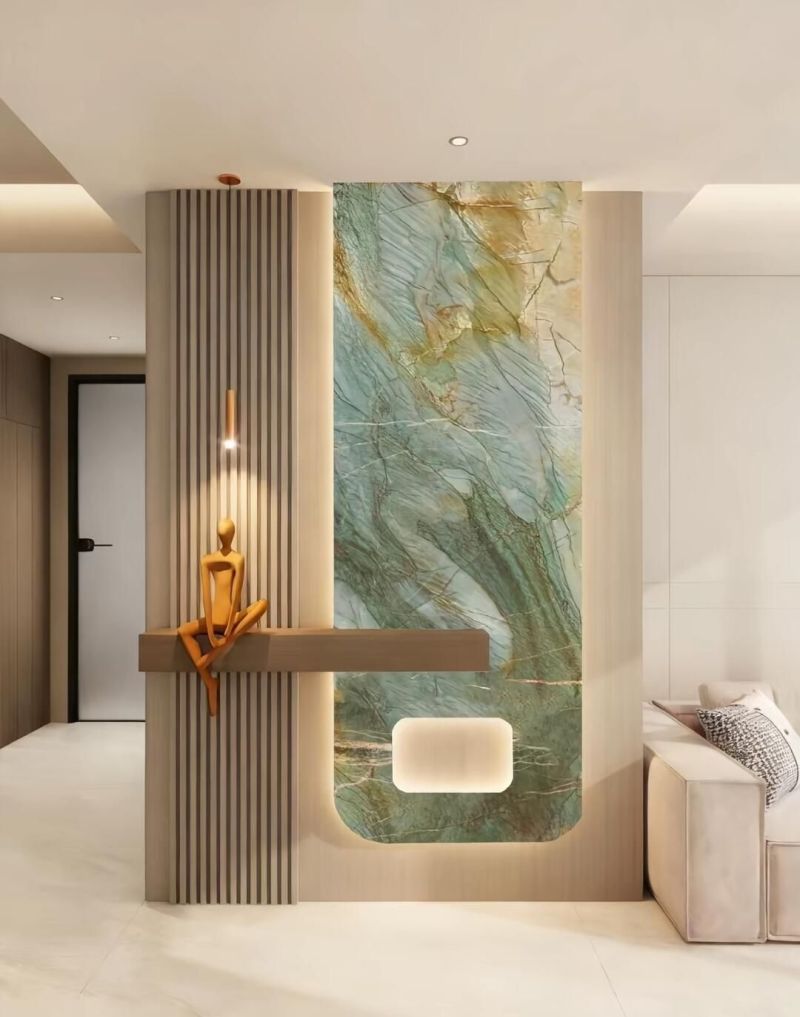 奶油风玄关封神设计，这质感谁顶得住 奶油风装修搭这玄关真好。 - 家居知识