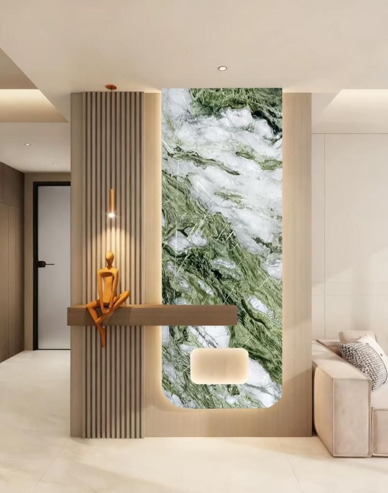 奶油风玄关封神设计，这质感谁顶得住 奶油风装修搭这玄关真好。 - 家居知识