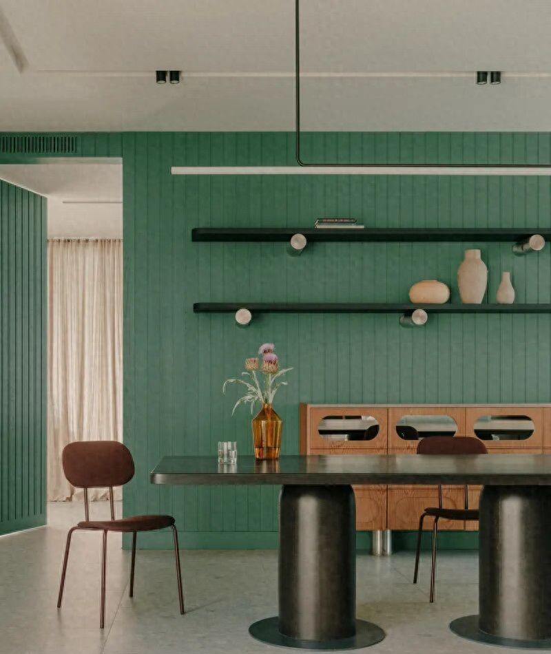 现代复古私宅不踩雷：靠色彩、比例、材质这三重把控，浓而不腻 - 家居知识