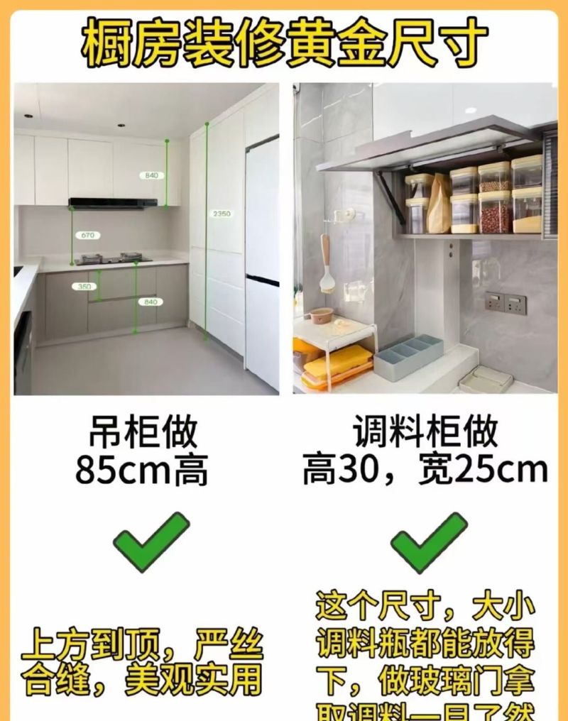 橱柜定制的五个黄金尺寸，不要再做错了，每个都很关键！ - 家居知识
