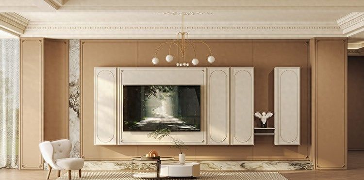 包围式电视柜设计，从此告别家居杂乱