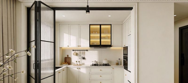 89㎡奶油色轻法式家,细节里藏满治愈感 不压抑的轻法式,藏在这个89㎡奶油色家的细节里 - 家居知识