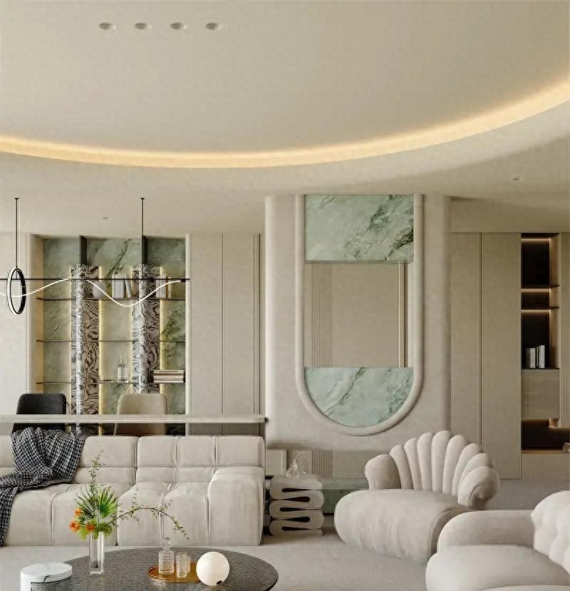 181㎡奶油风大宅，将温柔注入生活每一处细节