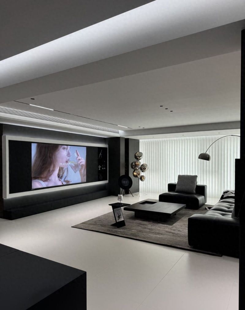 意式极简风大横厅，一眼心动的高级感设计