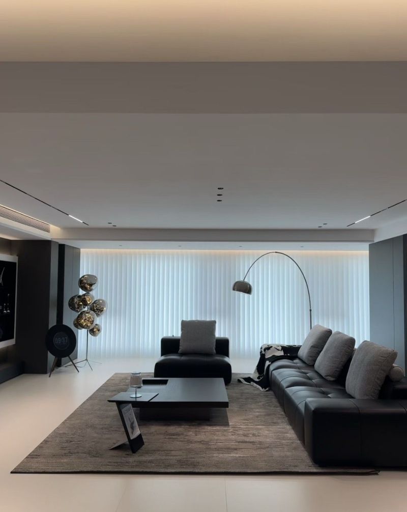 意式极简风大横厅,一眼心动的高级感设计 大横厅这样装,一眼就爱上的高级感!意式极简风真的越住越耐看! - 家居知识