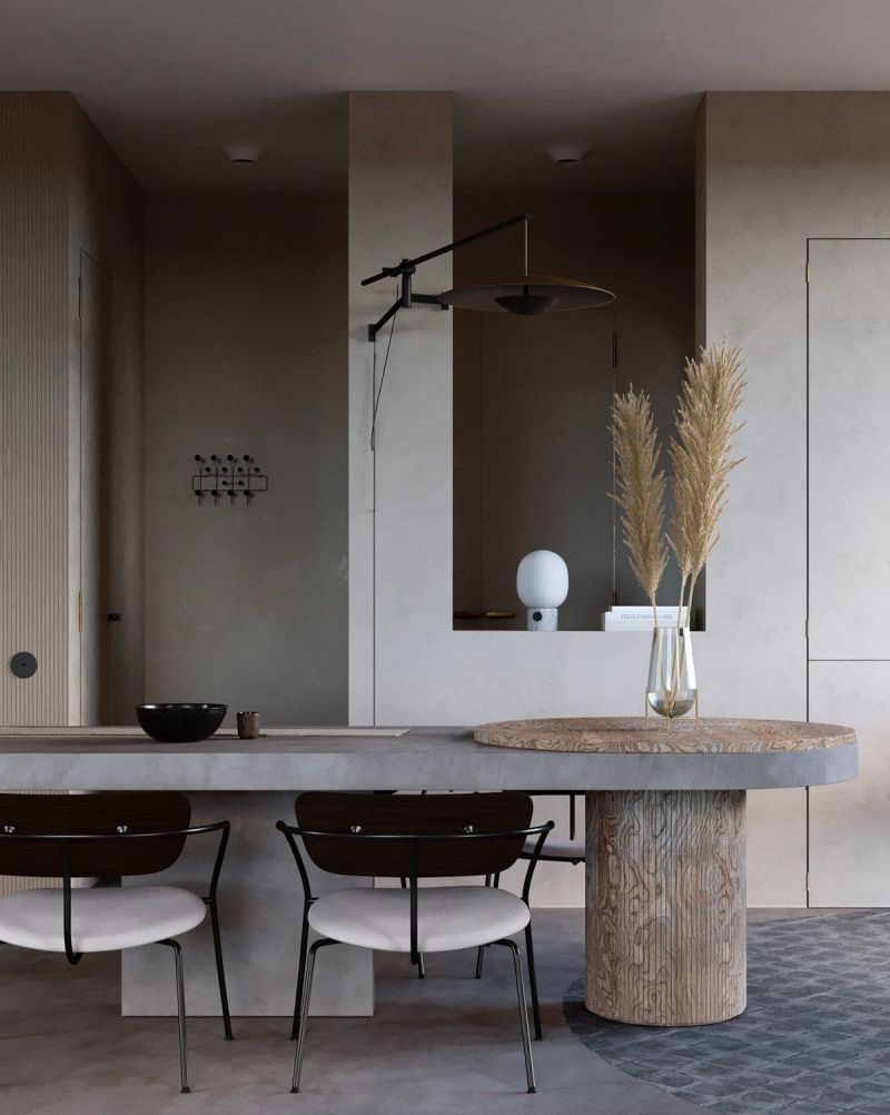 微水泥+侘寂风：这个家把“不完美的诗意”装成了艺术 - 家居知识