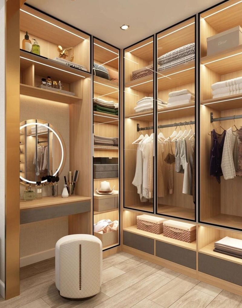 高颜值超强收纳衣帽间设计,总有一款适合你! 高颜值+超强收纳衣帽间的设计总有一款适合你,快来一起抄作业吧 - 家居知识