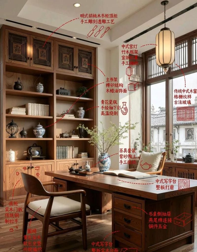 新中式装修火了！把江南老宅改成这样，每一处细节都藏着东方韵味 - 家居知识