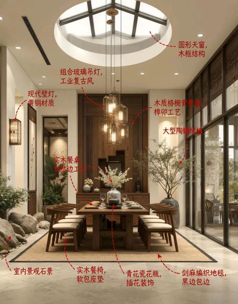 新中式装修火了！把江南老宅改成这样，每一处细节都藏着东方韵味 - 家居知识