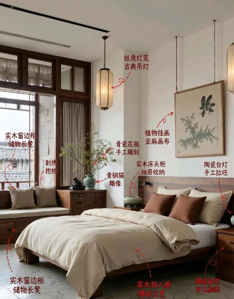 新中式装修火了！把江南老宅改成这样，每一处细节都藏着东方韵味 - 家居知识