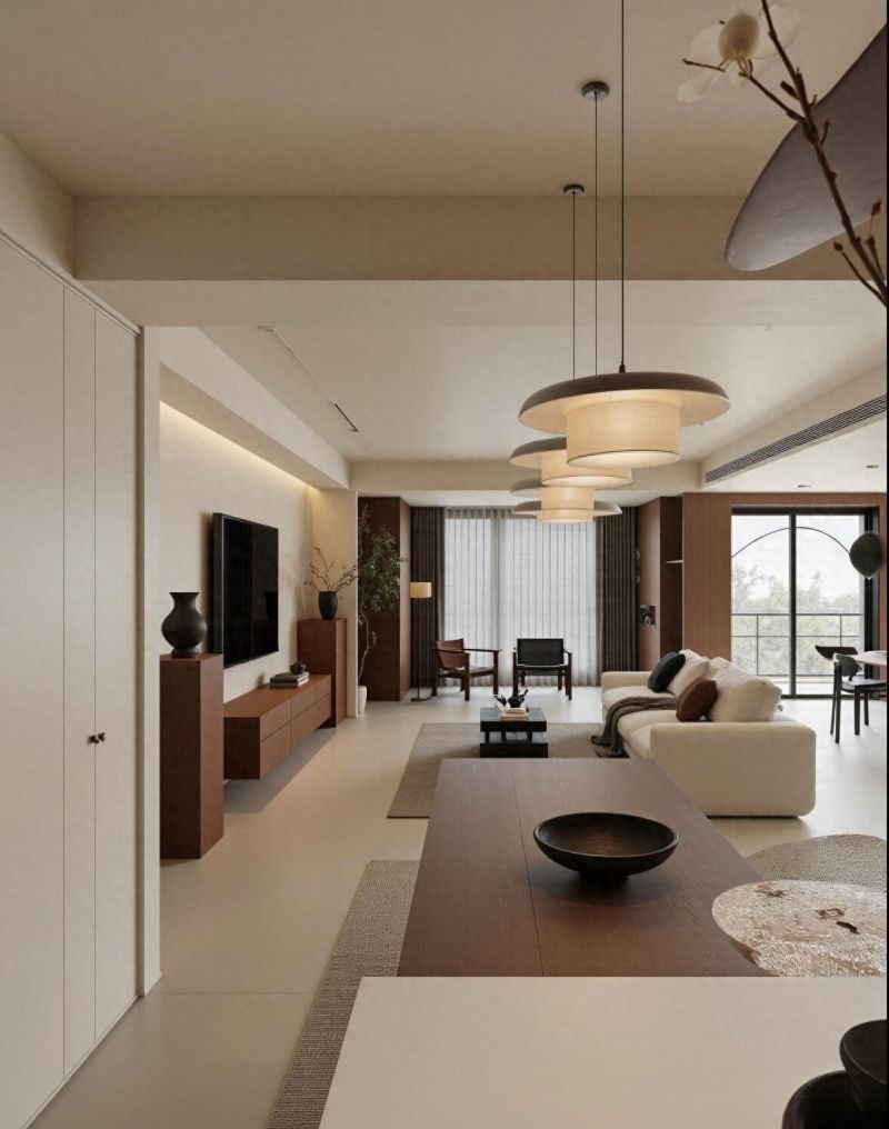 动线设计巧引光影，打造理想原木极简家