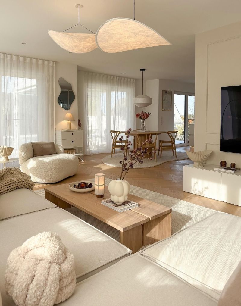 审美积累｜奶油风的家，整体呈现出温柔、治愈且自然的质感。 - 家居知识