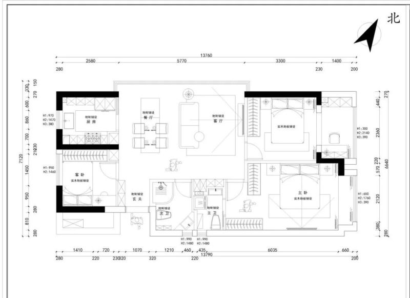 82㎡现代意式：木韵温和，黑调沉静，动静两相宜 - 家居知识