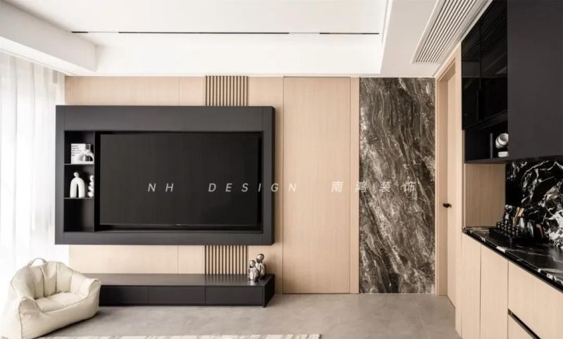 82㎡现代意式：木韵温和，黑调沉静，动静两相宜 - 家居知识