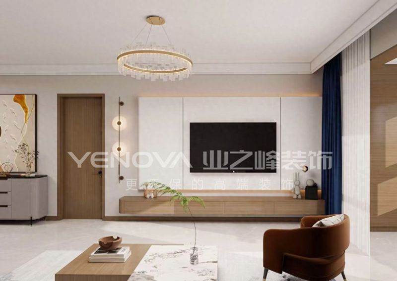 唐山鹭港小区120㎡现代风格装修案例分享