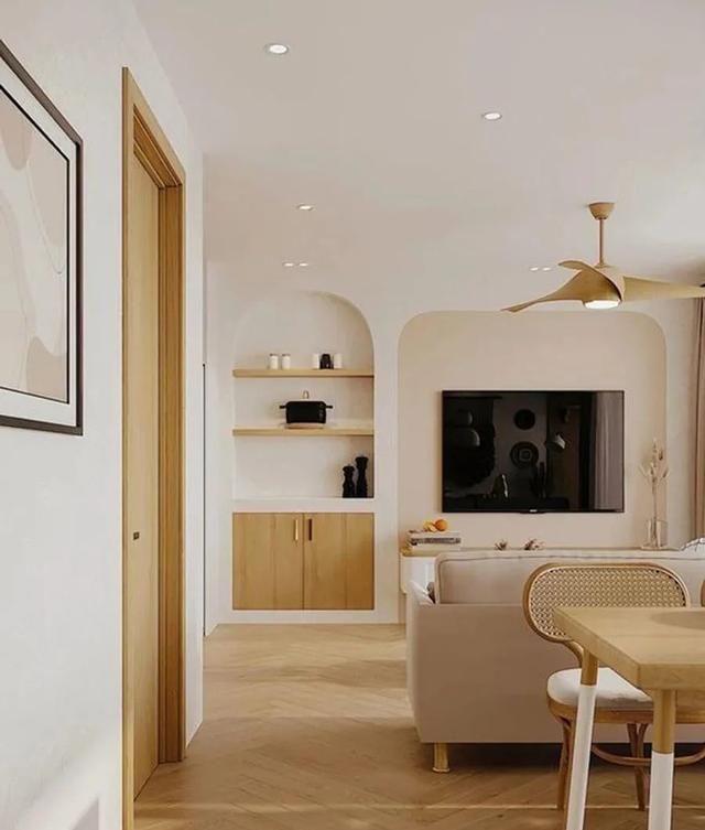 奶油风家居设计,25张实景图带你领略慵懒高级感 奶油风全网爆火!弥漫慵懒高级感,进门就被迷住,分享25张实景图 - 家居知识