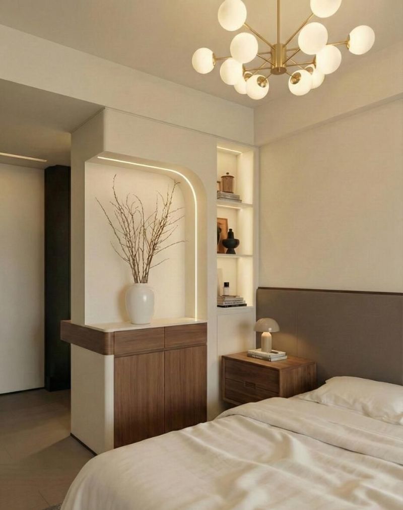 不愧是极简中古!胡桃木+悬浮洄游动线好高级～ - 家居知识