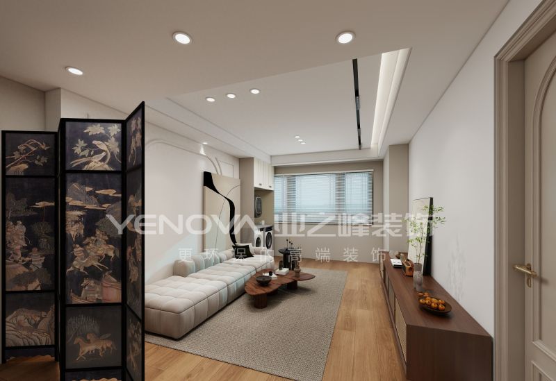 132㎡混搭风装修案例，唐山中天·南湖玥现代与复古的完美碰撞