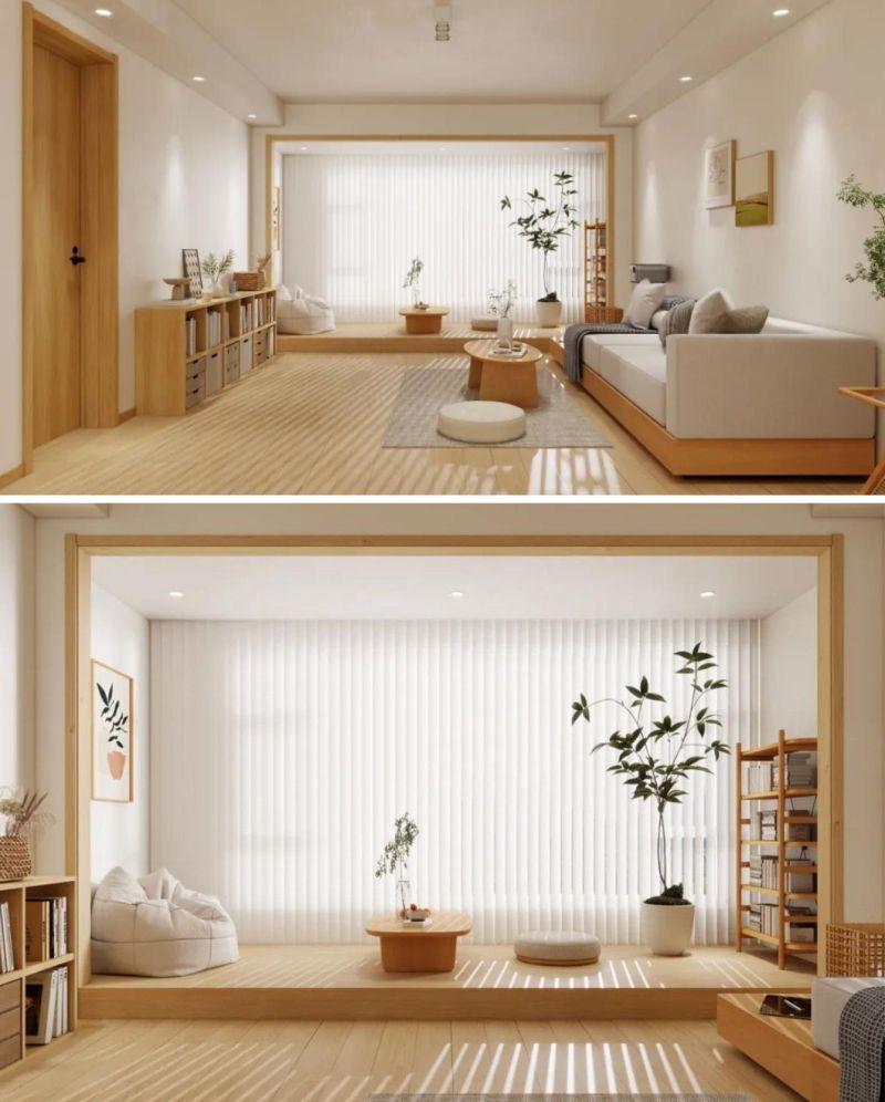 温润木纹肌理渲染下的日式原木风小居 - 家居知识