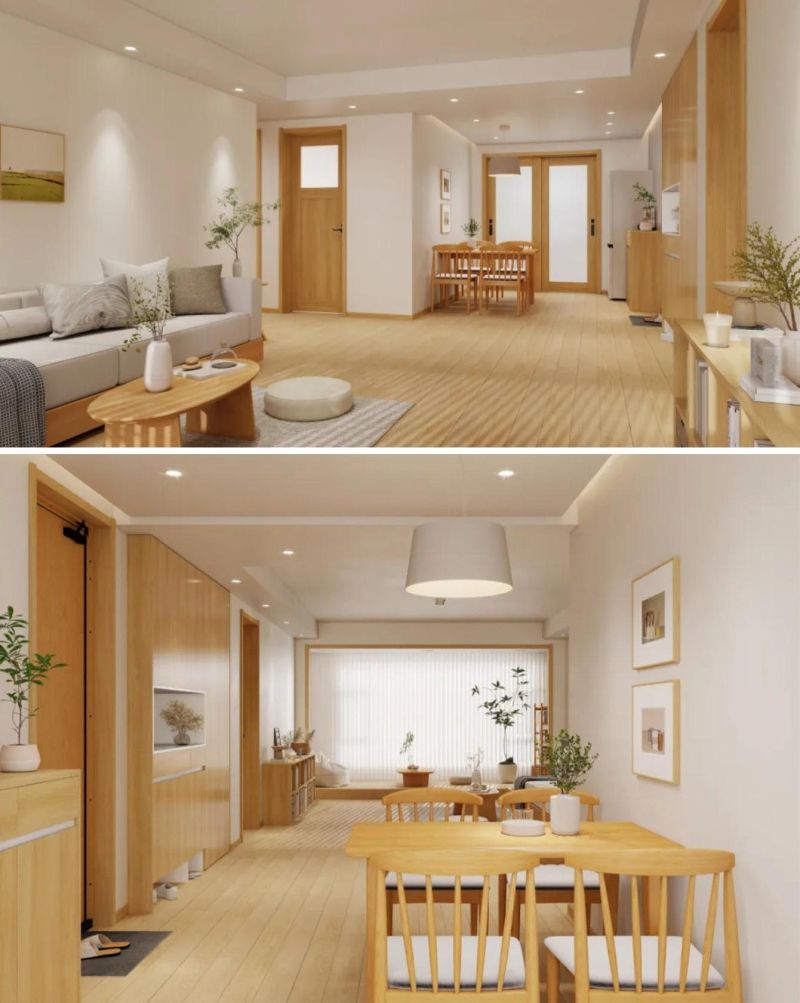 温润木纹肌理渲染下的日式原木风小居 - 家居知识