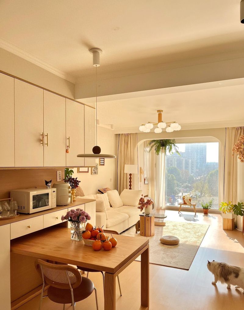 仅凭一个原木奶油风，直接涨粉8万，这样的家也太好看了！ - 今日头条