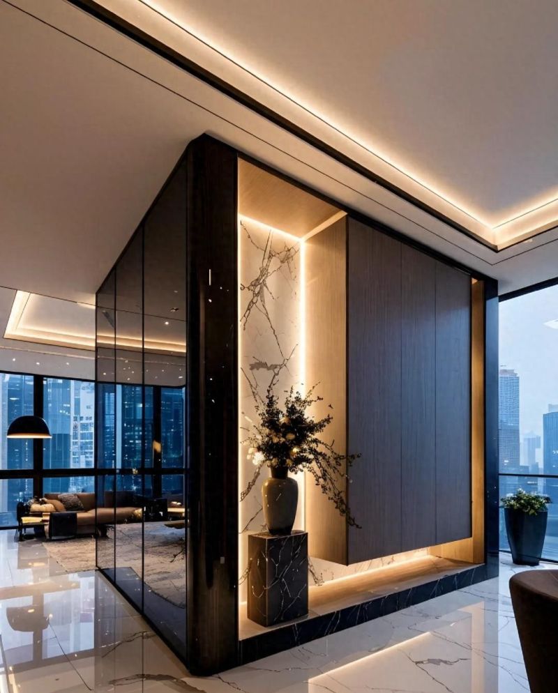 轻奢意式风玄关设计，今年家装大流行！