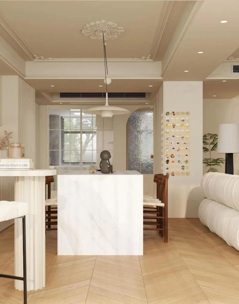 法式中古奶油风封神！麦尖设计龙东花园复式，温柔与高级并存！ - 家居知识