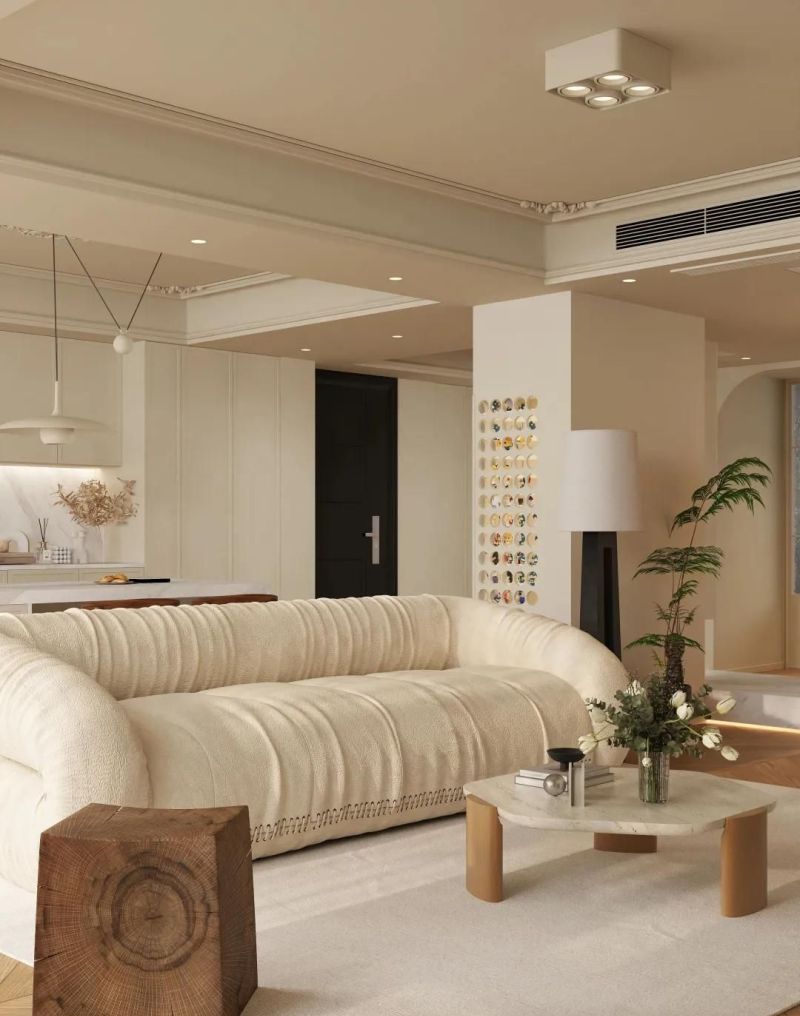 法式中古奶油风封神！麦尖设计龙东花园复式，温柔与高级并存！ - 家居知识