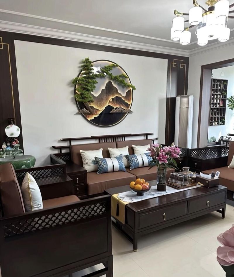 9款新中式客厅也太美，太太好看了，有喜欢的人可以参照装修 - 家居知识