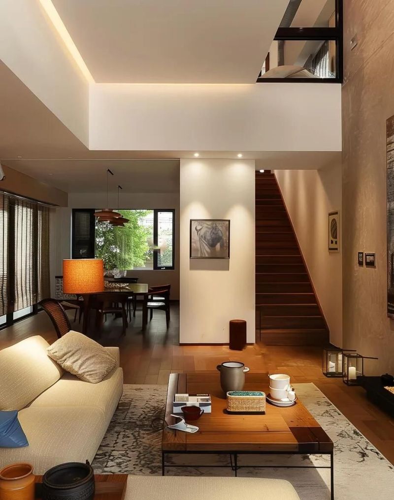 侘寂风太有审美了：复古格子门、洞石电视墙、简洁留白..后劲太大 - 家居知识