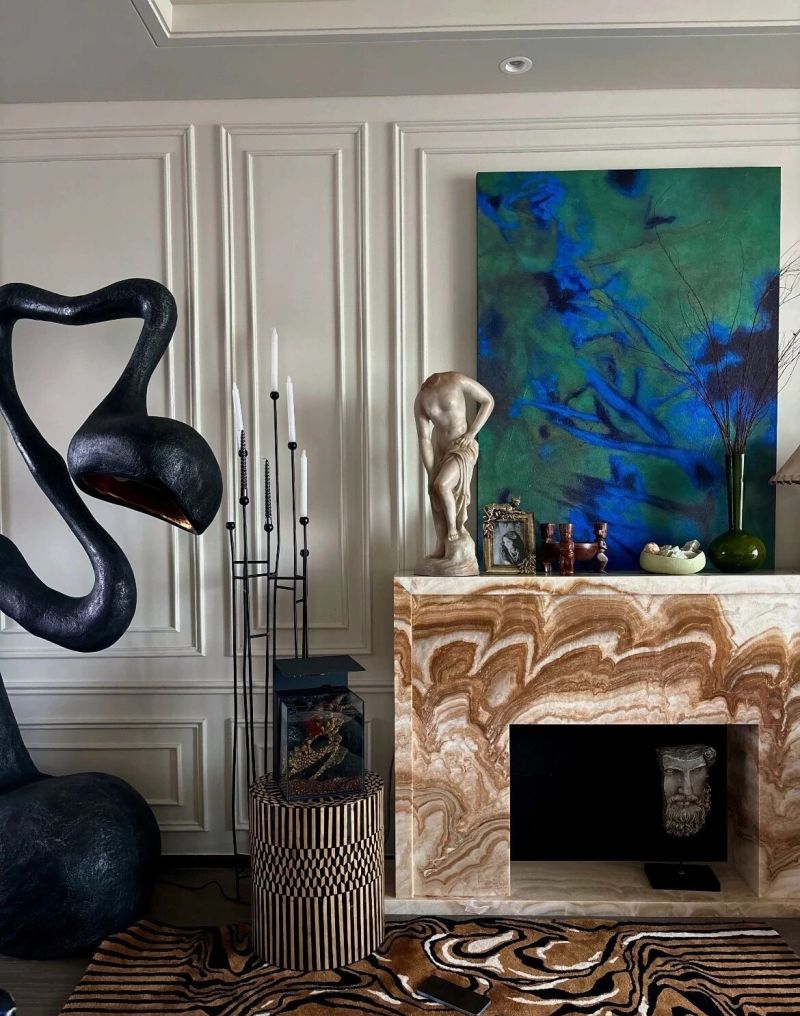 艺术混搭把“奢雅氛围感”焊死了✨像住进当代艺术收藏家的私邸 - 家居知识