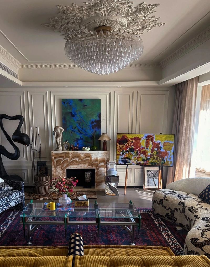艺术混搭把“奢雅氛围感”焊死了✨像住进当代艺术收藏家的私邸 - 家居知识