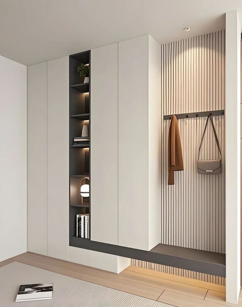 10种玄关柜封神设计！适配所有户型，颜值收纳双碾压 - 家居知识