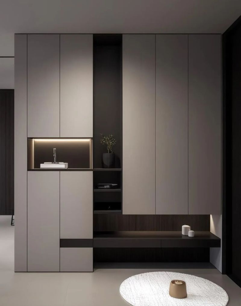 10种玄关柜封神设计！适配所有户型，颜值收纳双碾压 - 家居知识