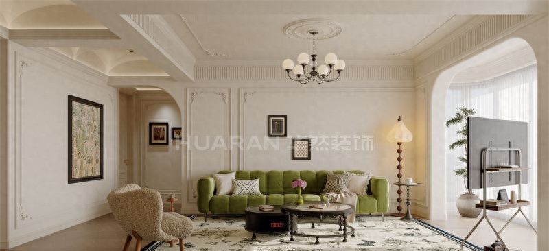 合肥水墨兰庭110平法式风装修设计 - 家居知识