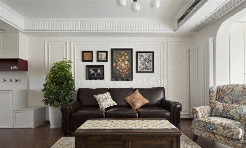 合肥国贸景成130㎡美式复古风实景装修设计案例