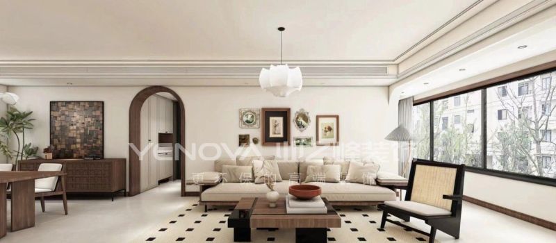 唐山中海九樾143平方米中古风格装修效果案例|业之峰装饰 - 家居知识