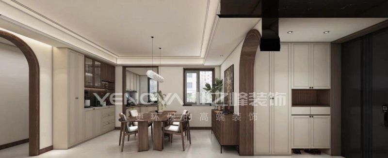 唐山中海九樾143平方米中古风格装修效果案例|业之峰装饰 - 家居知识