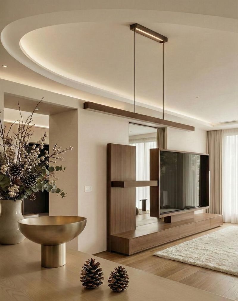 留白+中古风设计，硬装刚结束就美翻了！ - 家居知识