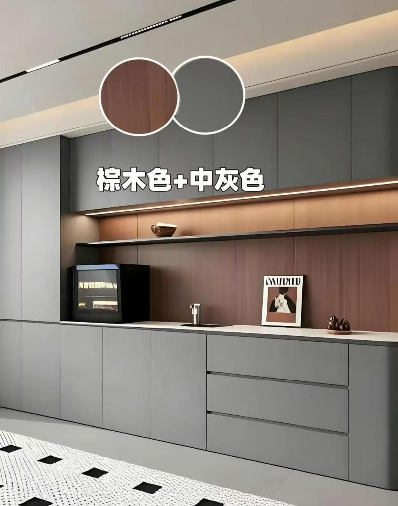 2026全屋定制餐边柜配色指南,9组流行组合大公开 2026:宝子们的全屋定制餐边柜配色大揭秘! 这9组配色组合! - 家居知识