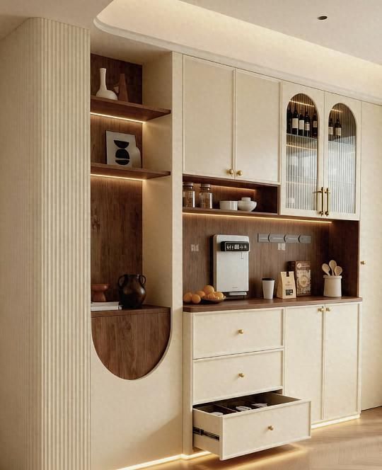 邻居同款餐边柜改造后成家中最实用角落，全家点赞！