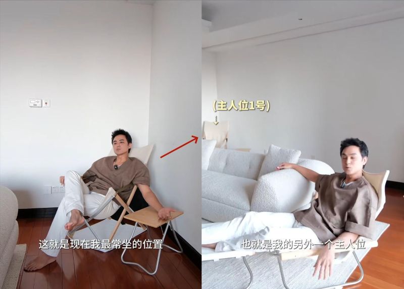 45岁男星上海租房住，定制4万电视柜15万沙发，没戏拍日子照样美 - 家居知识