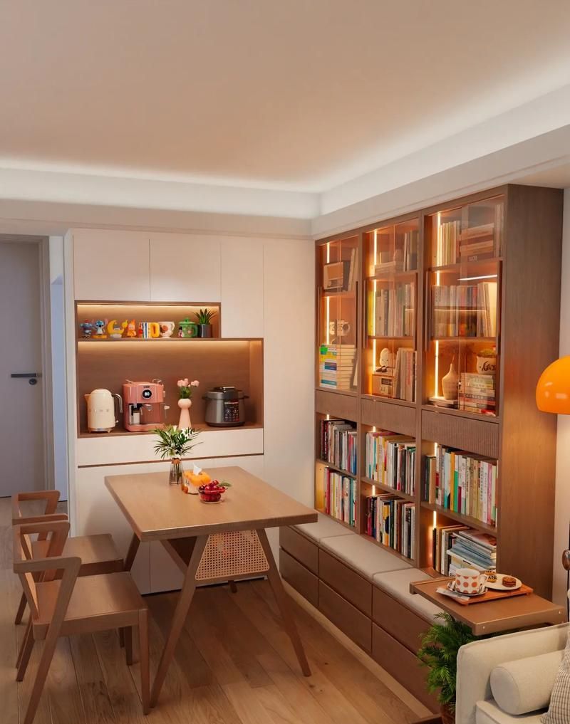 卡座书柜一体化设计,网友神仙方案,每种都想抄回家 卡座书柜一体化设计太香了!网友给出神仙方案,每种都想抄回家 - 家居知识
