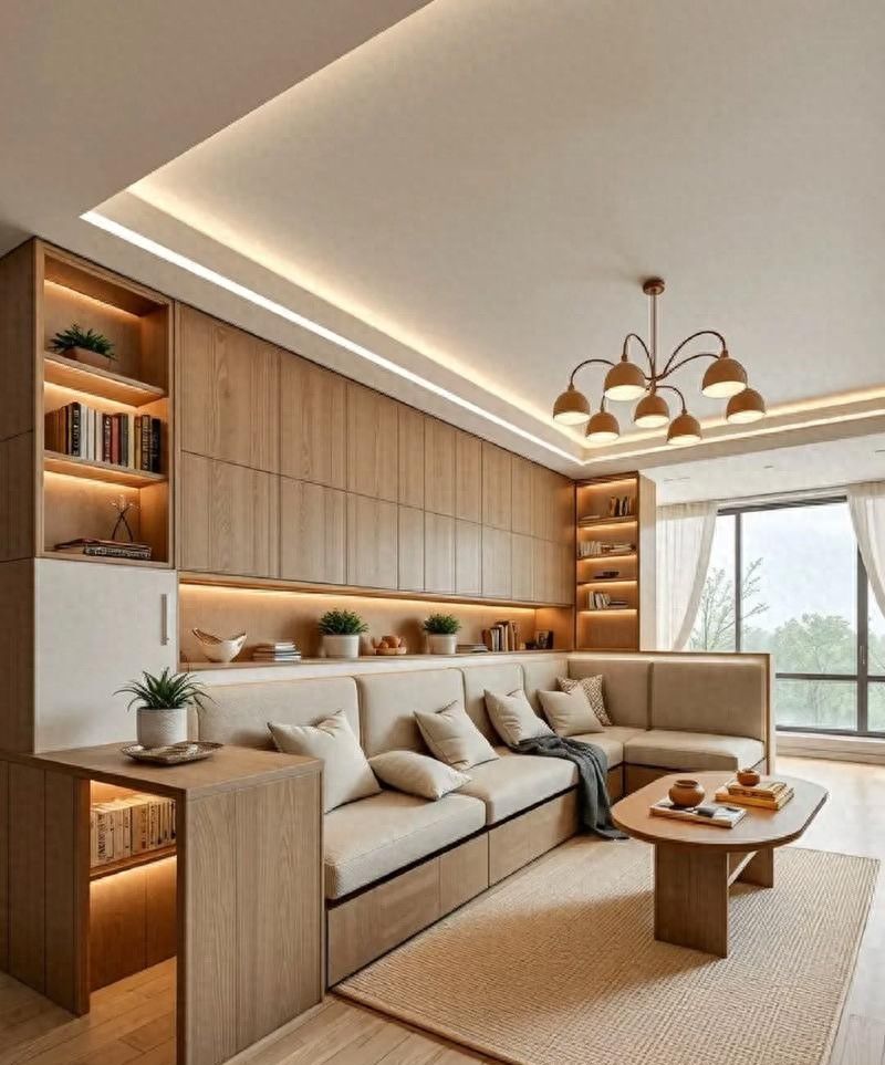 卡座书柜一体化设计，网友神仙方案，每种都想抄回家