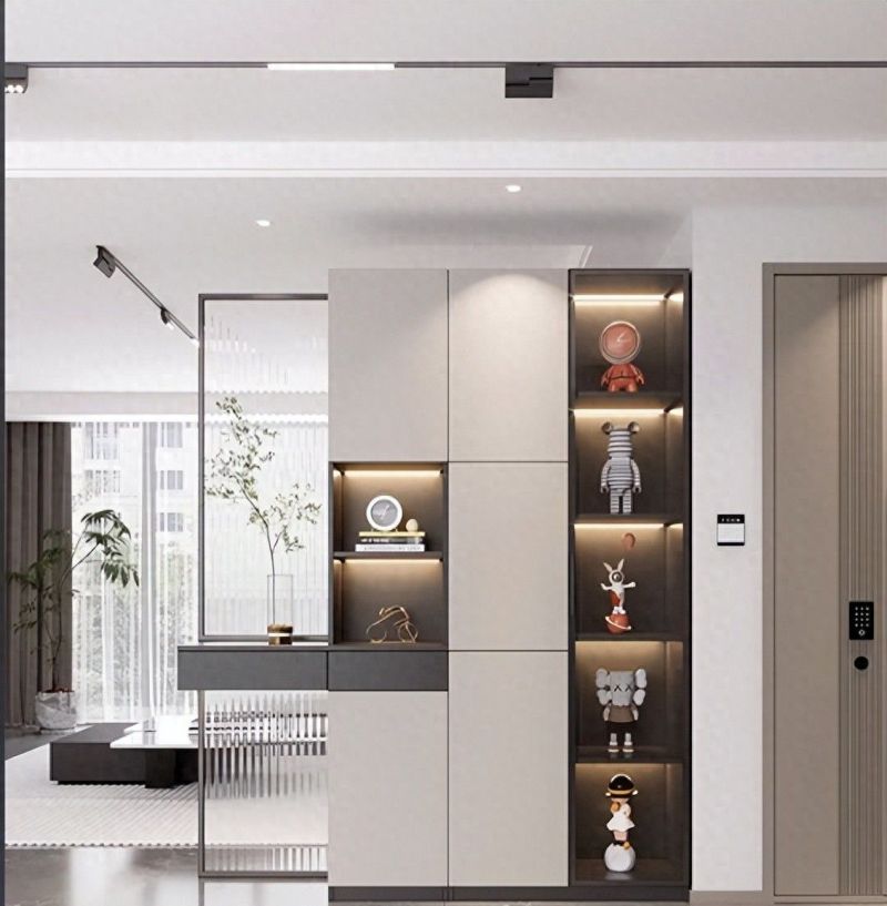 入户玄关柜设计，兼顾温馨感与实用性的5个巧思