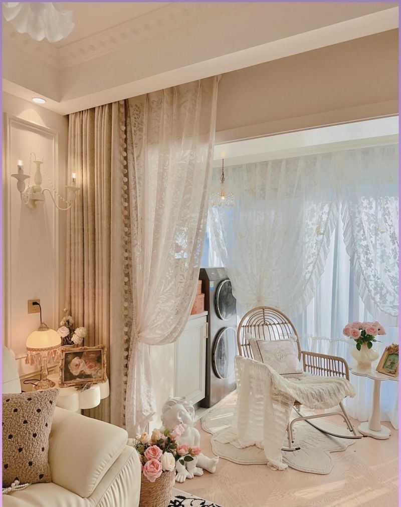 江浙小夫妻，把90㎡做成“法式奶油洋娃娃屋”，美得离谱 - 家居知识
