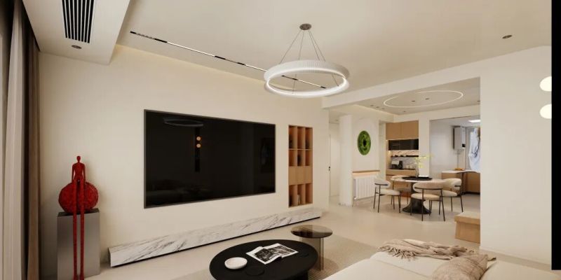 暖木 + 奶油色，120㎡三口之家：把都市喧嚣揉进温柔里 - 家居知识