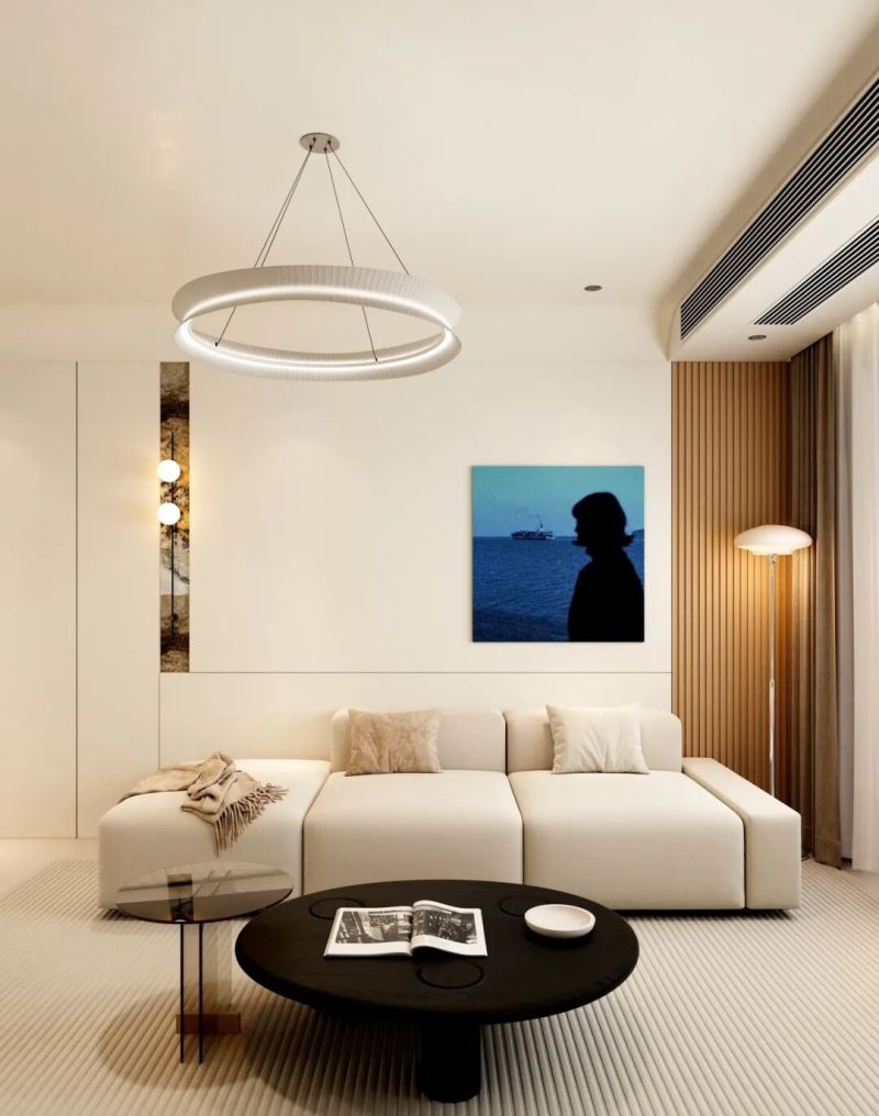 暖木 + 奶油色，120㎡三口之家：把都市喧嚣揉进温柔里 - 家居知识