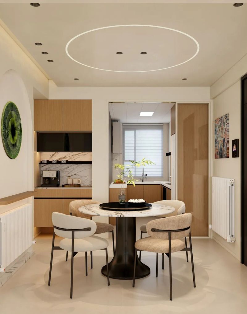 暖木 + 奶油色，120㎡三口之家：把都市喧嚣揉进温柔里 - 家居知识