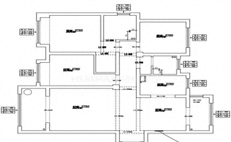 合肥五里华庭120㎡法式轻奢装修实景图